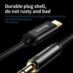 کابل تبدیل USB-C به AUX باسئوس مدل CAM01-M01-BA طول 1.2 متر - تصویر 4